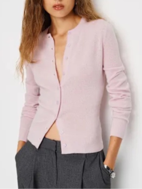 Reformation Sweaters - SALE • NWT • Farren recycled cashmere cardigan in foxglove - XS